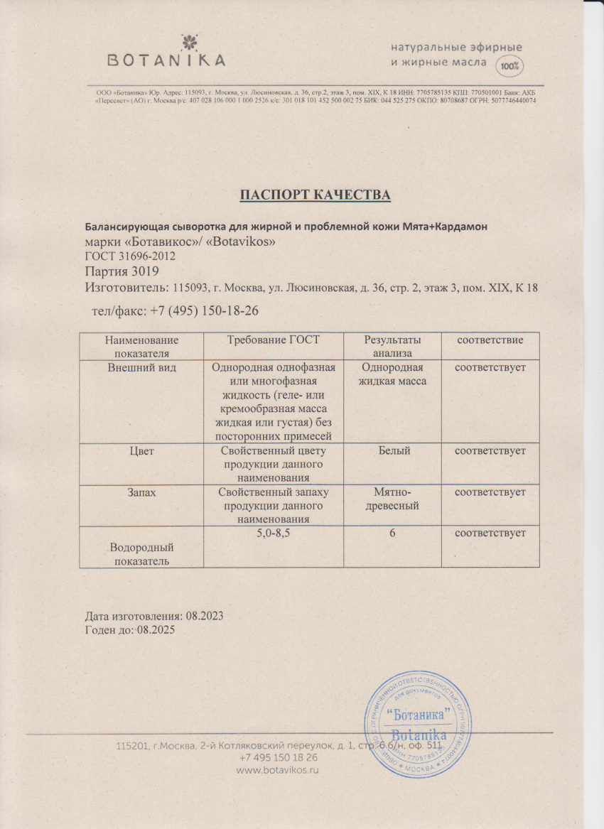Паспорт №082023